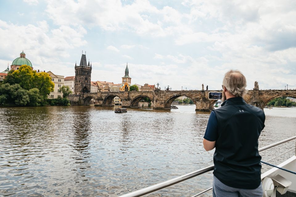 Prague: Vltava River Lunch Cruise in an Open-Top Glass Boat - Key Points