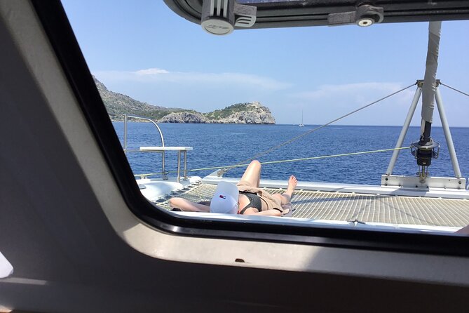 Private Full Day Catamaran Cruise From Rhodes With Food & Drinks - Key Points