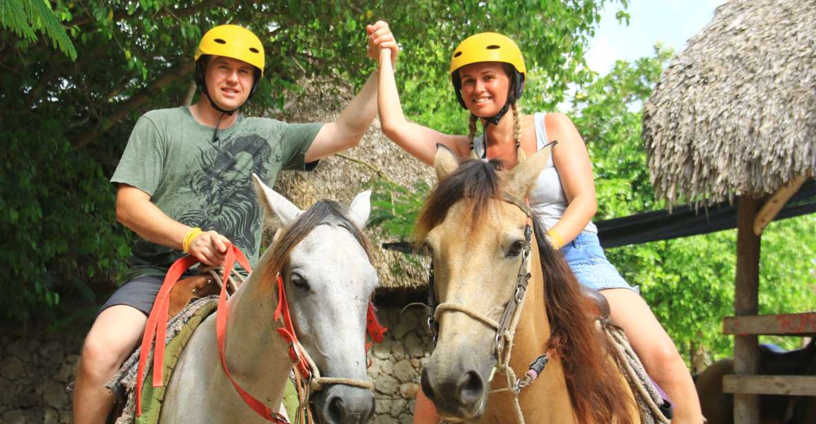 Punta Cana: Bávaro Adventure Park Horse Riding & Waterfalls - Key Points