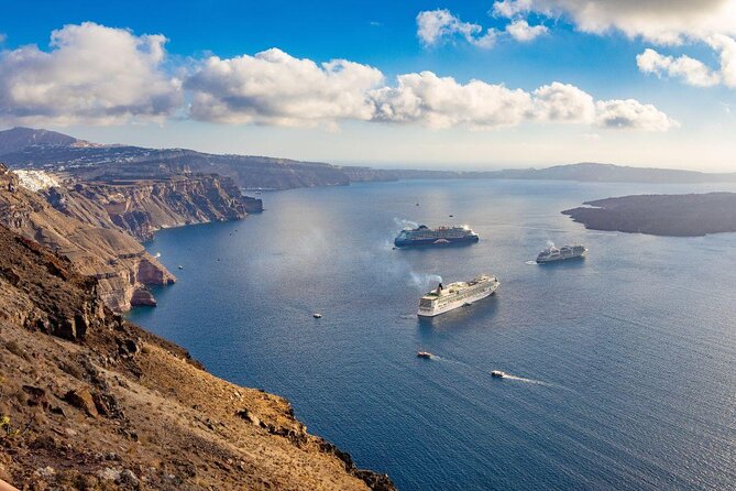 Santorini Caldera Blue Cruise With BBQ on Board and Drinks - Just The Basics