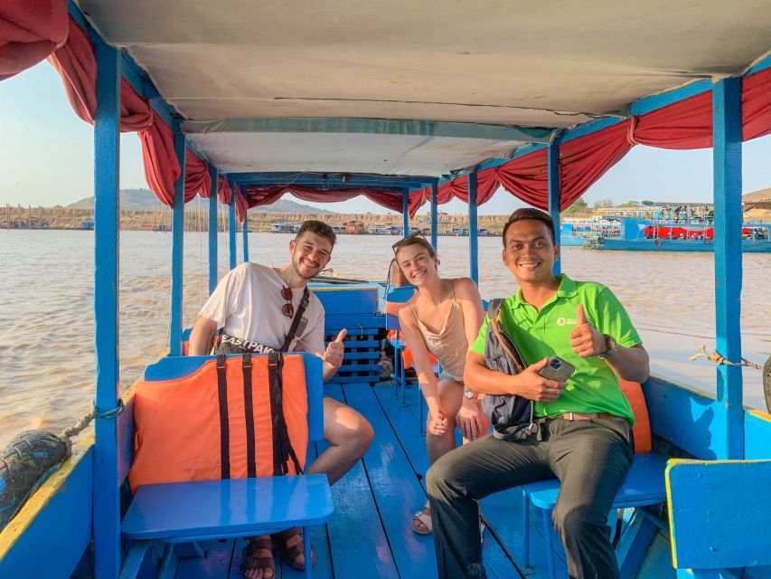 Siem Reap: Floating Village Sunset Boat Guided Vespa Tour - Key Points