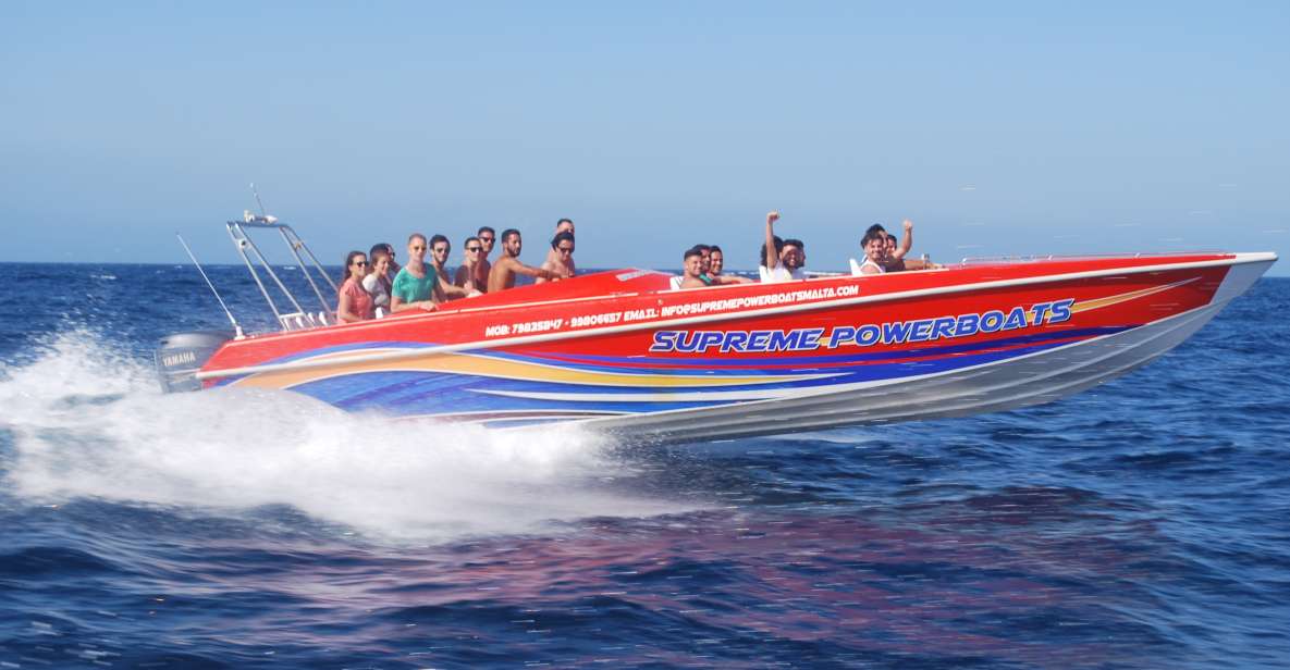 Sliema: Powerboat Trip to Gozo With Caves and Island Stop - Just The Basics