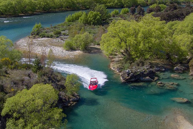small group jet boat adventure on the clutha river from wanaka Small Group Jet Boat Adventure on the Clutha River From Wanaka