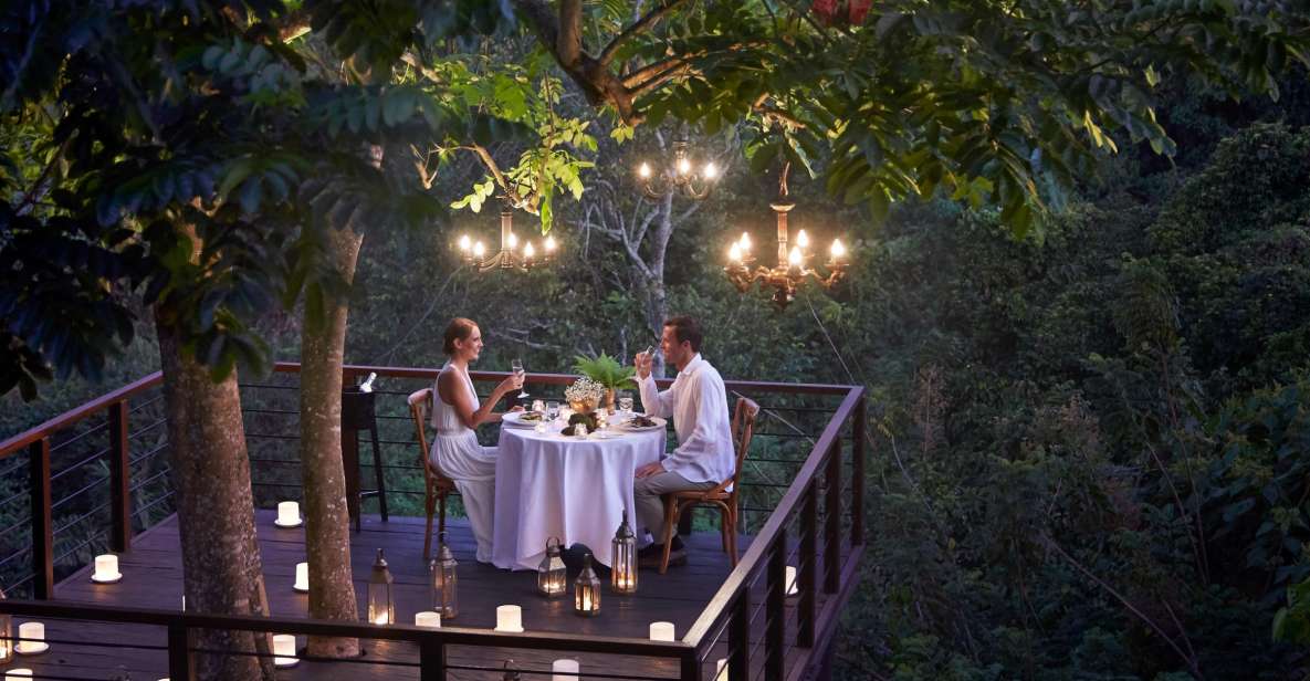 ubud romantic dinner on a forest tree deck Ubud: Romantic Dinner on a Forest Tree Deck