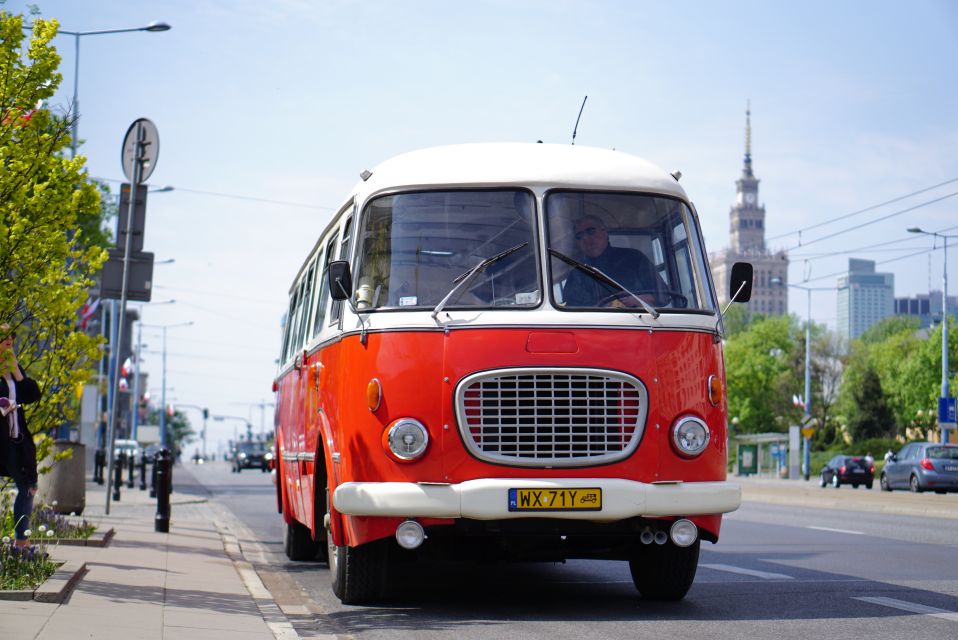 Warsaw: Highlights Guided Retro Bus Tour - Key Points