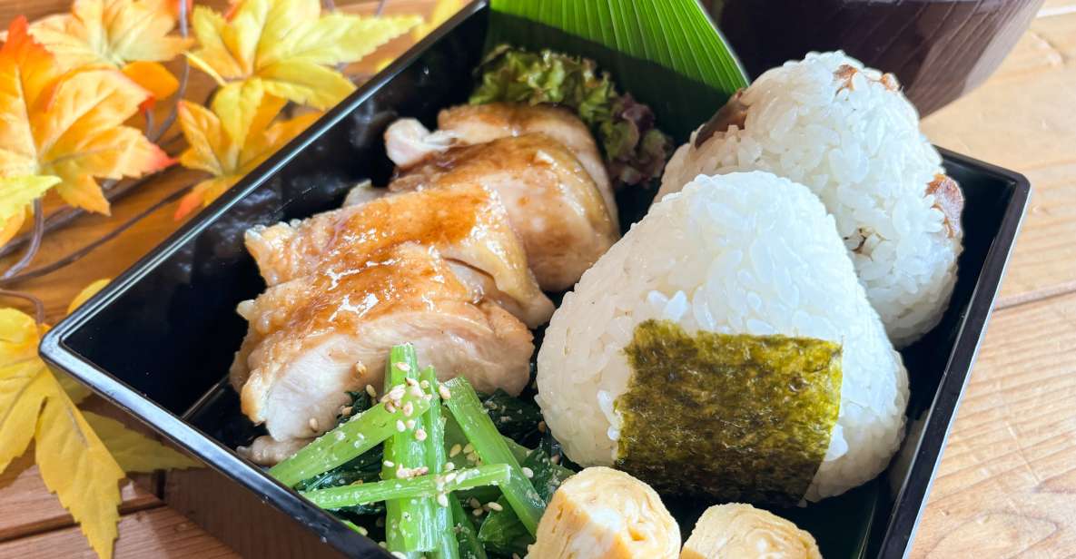 World-Famous Dish Teriyaki Chicken Bento With Onigiri - Just The Basics