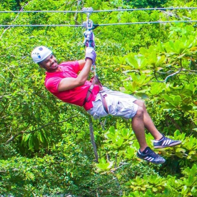Zipline Over the Dunns River Falls Adventure - Just The Basics