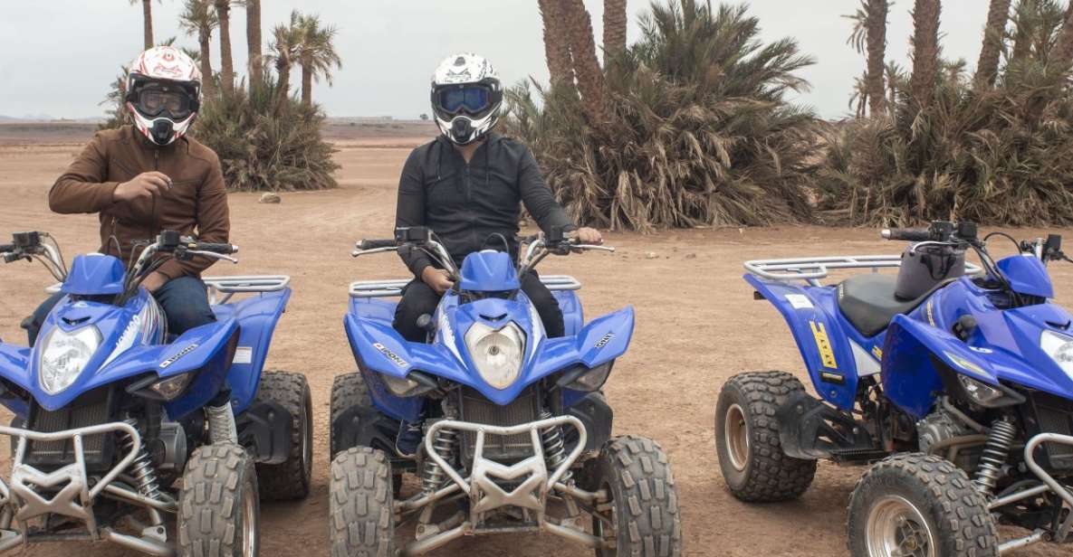 1/2 Day Quad in Desert Palm Grove Marrakech - Key Points