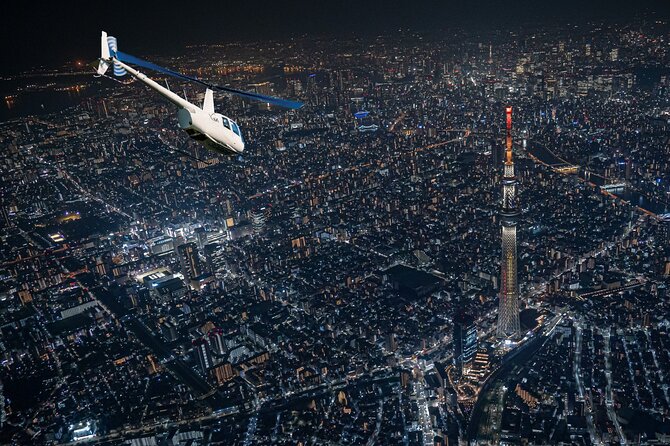 [22 Min]Tokyo City Lights Helicopter Tour : Skytreeasakusa