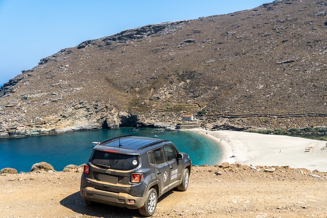 4×4 Jeep Tour to Achla Beach and the Highest Peak of Andros