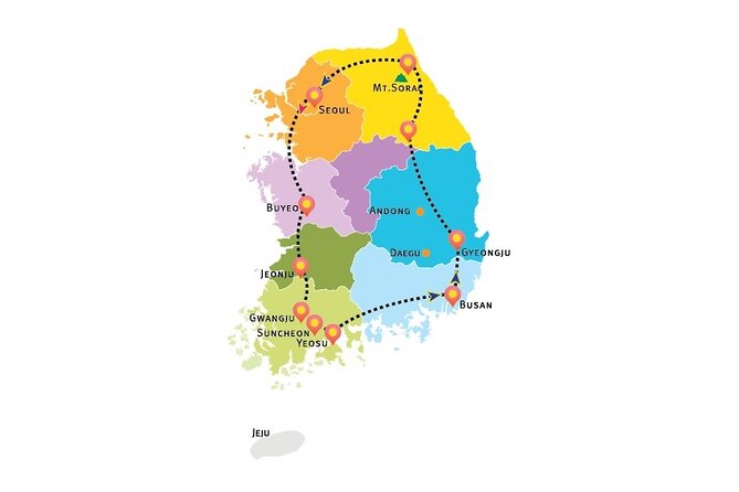 5-Day Korea Golden Route by K-Shuttle Tour From Seoul Including Busan, Yeosu