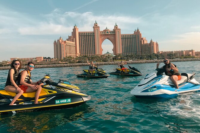 1 90 minutes dubai palm jumeirah jetski tour 90 Minutes Dubai Palm Jumeirah Jetski Tour