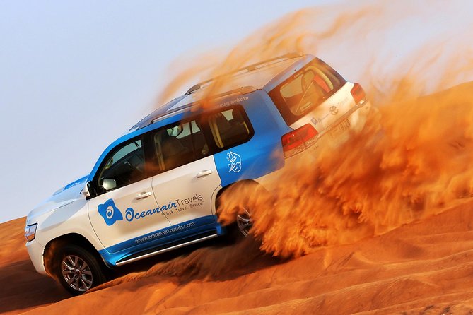 Abu Dhabi: 7-Hours Desert Safari With BBQ, Camel Ride & Sandboarding