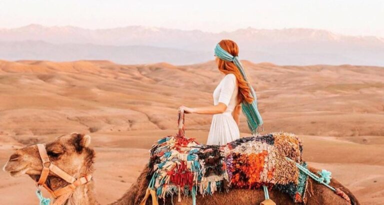 Agafay Desert Camel Ride With Berber Dinner From Marrakech