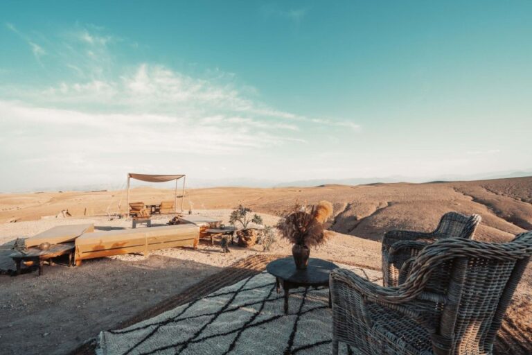 Agafay Desert: Inara Camp Luxury Private Lunch W/ Camel Ride