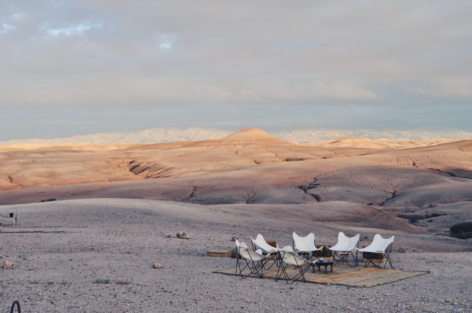 Agafay Desert, Sunset, Camel Ride And Diner