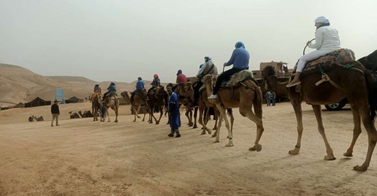 Agafay Desert Sunset Camel Ride Experience With Dinner