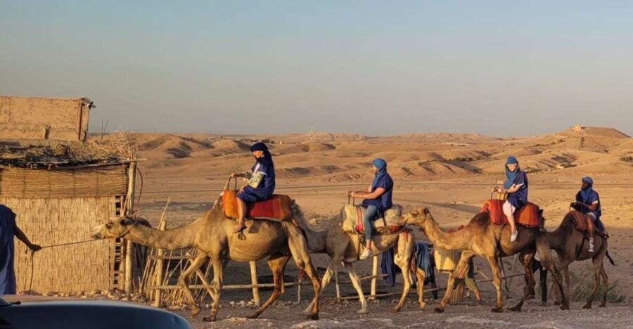 Agafay Guided Camel Riding and Dinner Under Stars