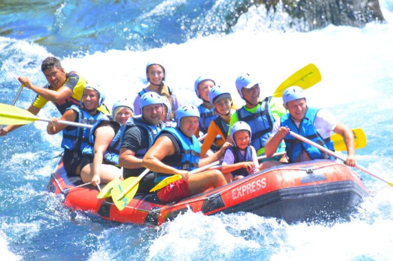 Alanya: Full Day Whitewater Rafting With Lunch and Transport