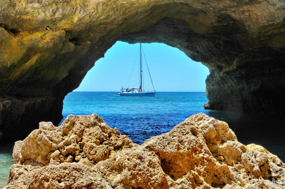 1 albufeira 3 hour yacht daytime sunset cruise to benagil Albufeira: 3-Hour Yacht Daytime/Sunset Cruise to Benagil