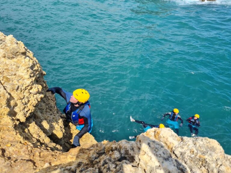 Albufeira: Guided Coasteering Tour With Cliff Jumping