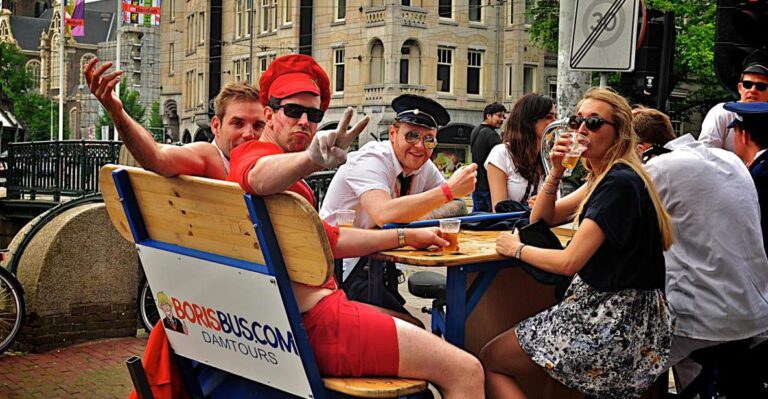 Amsterdam: Guided Beer or Prosecco Bike Tour