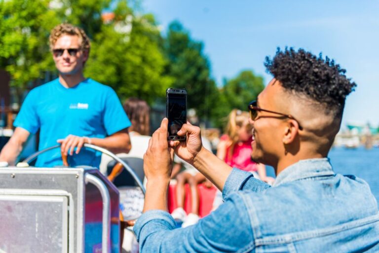 Amsterdam: Open Boat Canal Cruise With Local Guide