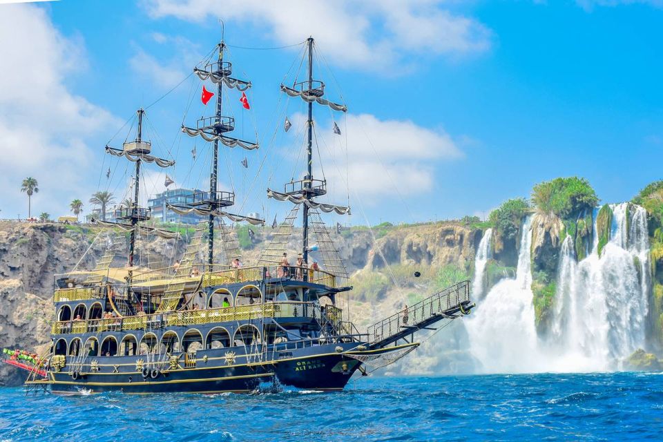 Antalya: Lara Pirate Boat Trip W/Animations, Lunch & Pick-Up