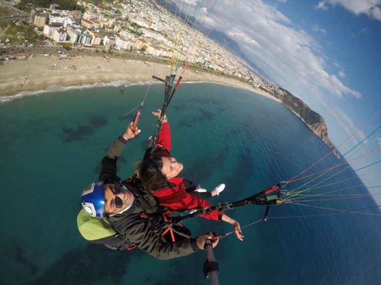 Antalya: Tandem Paragliding in Alanya W/Pick From Antalya