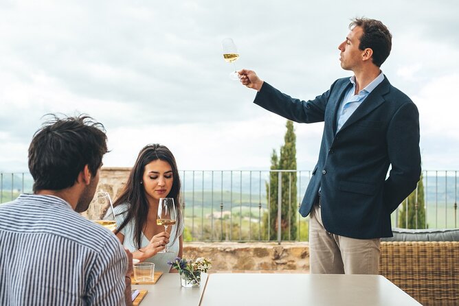 Aperitif on the Terrace of Podere Montale at Sunset