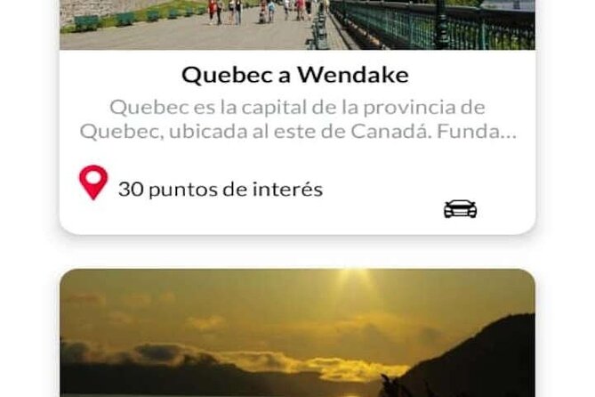 APP Self-Guided Tours Quebec With Audioguide