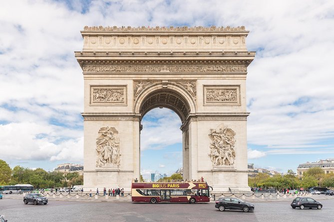 Arc De Triomphe Self-Guided Ticket & Big Bus Hop-On Hop-Off
