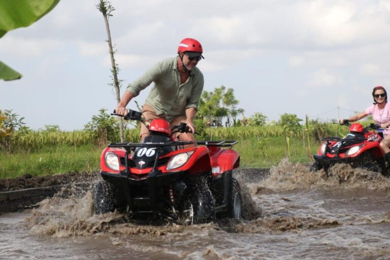 ATV Ride Through Gorilla Cave, River and Rice Fields