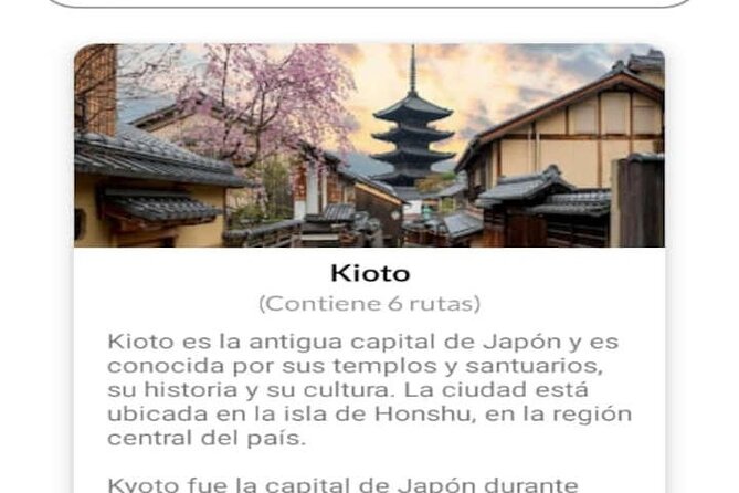 Audio Guide App Japan Tokyo Kyoto Takayama Kanazawa Nikko and Others