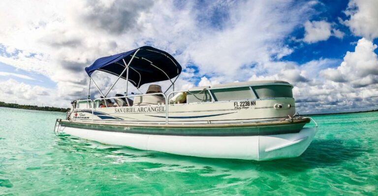 Bacalar: 3-Hr Pontoon Boat Tour With Drinks Included