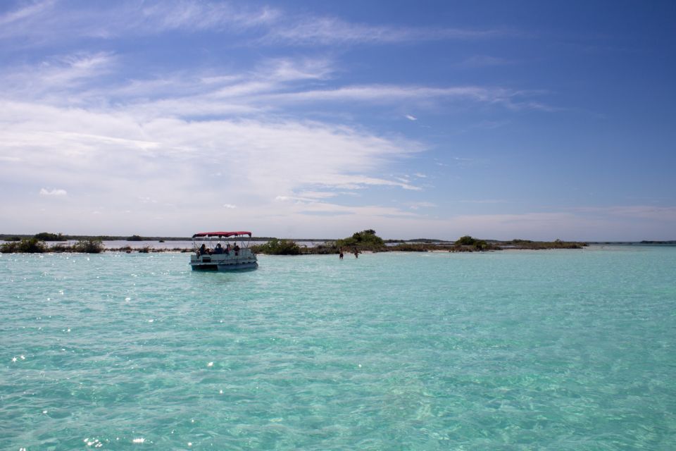 1 bacalar pontoon boat tour on bacalar lagoon Bacalar: Pontoon Boat Tour on Bacalar Lagoon