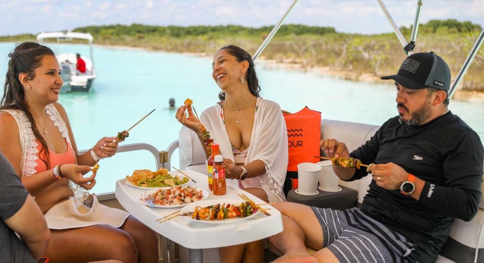 1 bacalar private half day boat cruise with bbq and drinks Bacalar: Private Half-Day Boat Cruise With BBQ and Drinks