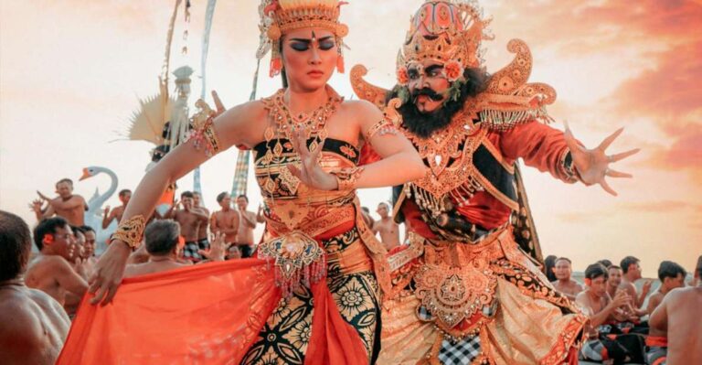 Bali: Melasti Sunset Kecak Dance Show & Jimbaran Bay