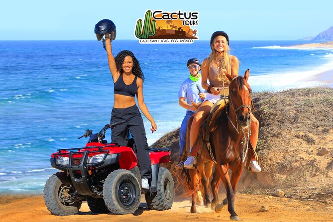 Beach ATV & Horseback Riding COMBO in Cabo by Cactus Tours Park
