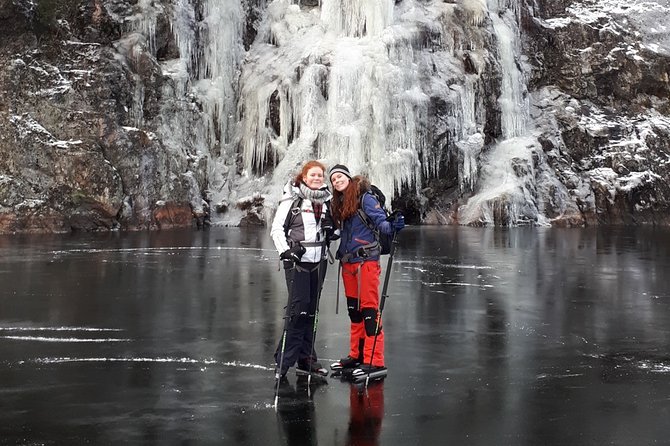 Beginner Friendly Nordic Ice Skating on Lakes in Stockholm
