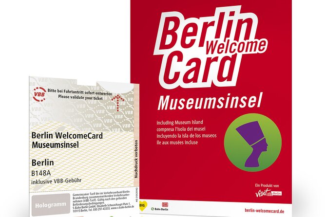 Berlin Welcome Card 72 Hour Museum Island and Public Transport