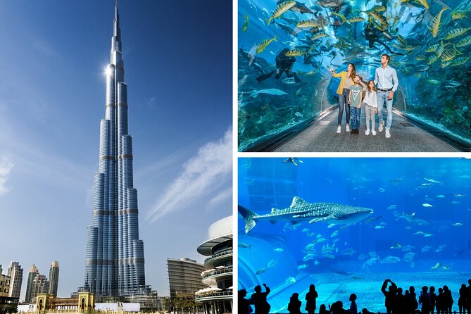 Burj Khalifa, Dubai Aquarium and Underwater Zoo Combo