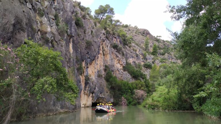 Calasparra: Almadenes Canyon Rafting With Caves and Rock Art