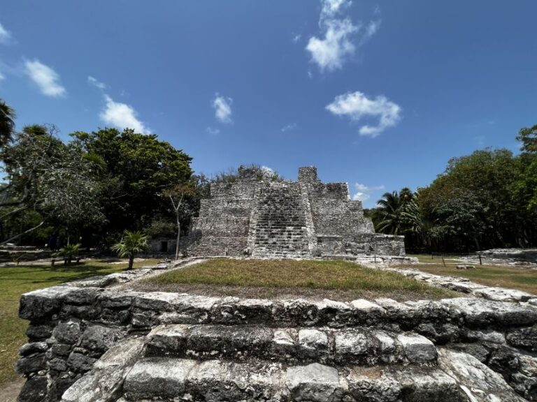 Cancun: El Meco Mayan Ruins Tour With Cancun Bay Parasailing