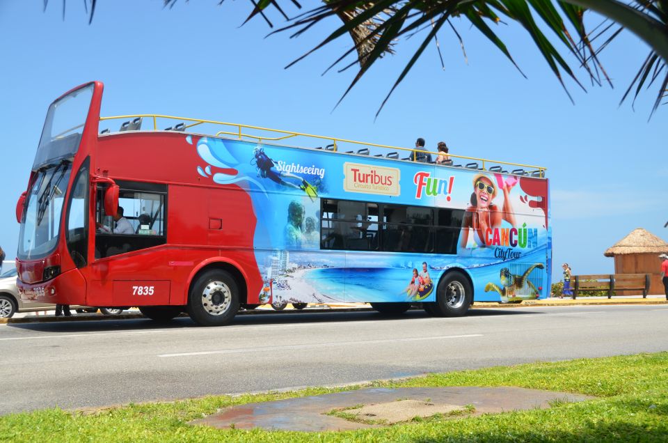 1 cancun hop on hop off sightseeing bus tour Cancun: Hop-On-Hop-Off Sightseeing Bus Tour