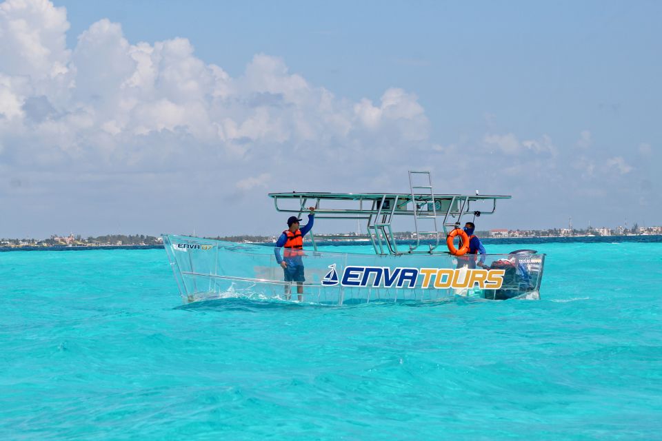 1 cancun nichupte lagoon transparent boat tour with drinks Cancún: Nichupté Lagoon Transparent Boat Tour With Drinks