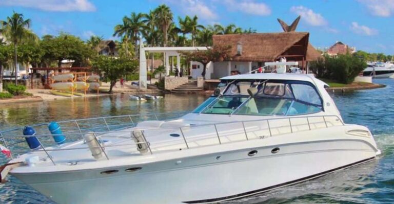 Cancun Private Yacht Sea Ray Sundancer 60 Feet