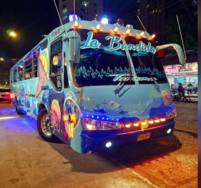 Cartagena: Funnytour at Chiva Party Bus Tour at Night!