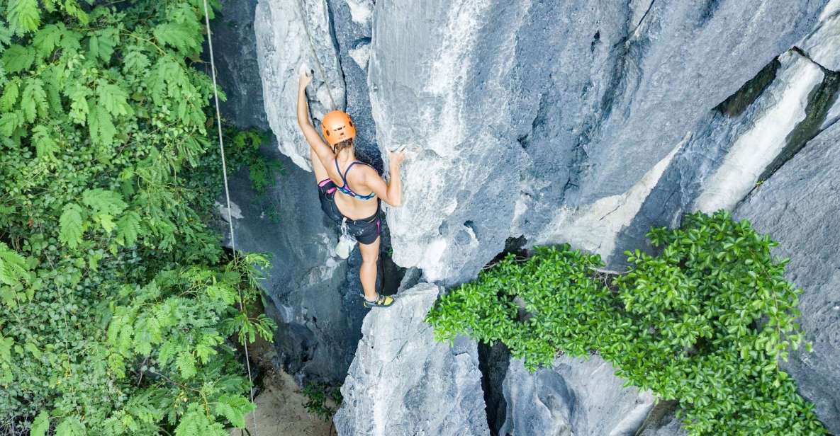 1 cat ba moody beach guided top rope rock climbing tour Cat Ba: Moody Beach Guided Top Rope Rock Climbing Tour