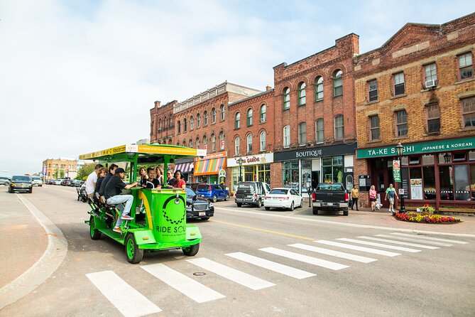 Charlottetown Pedal Pub Crawl Along the Waterfront on a Solar-Powered Pedal Bus!